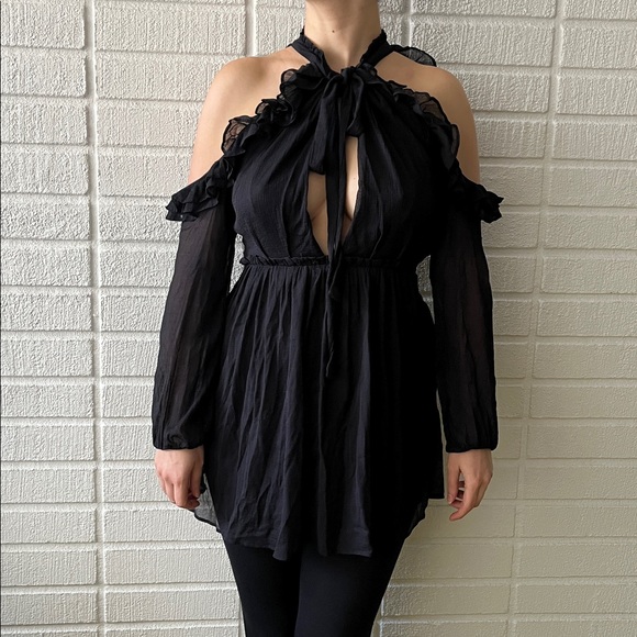 Free People Ruffle Top - Picture 2 of 5